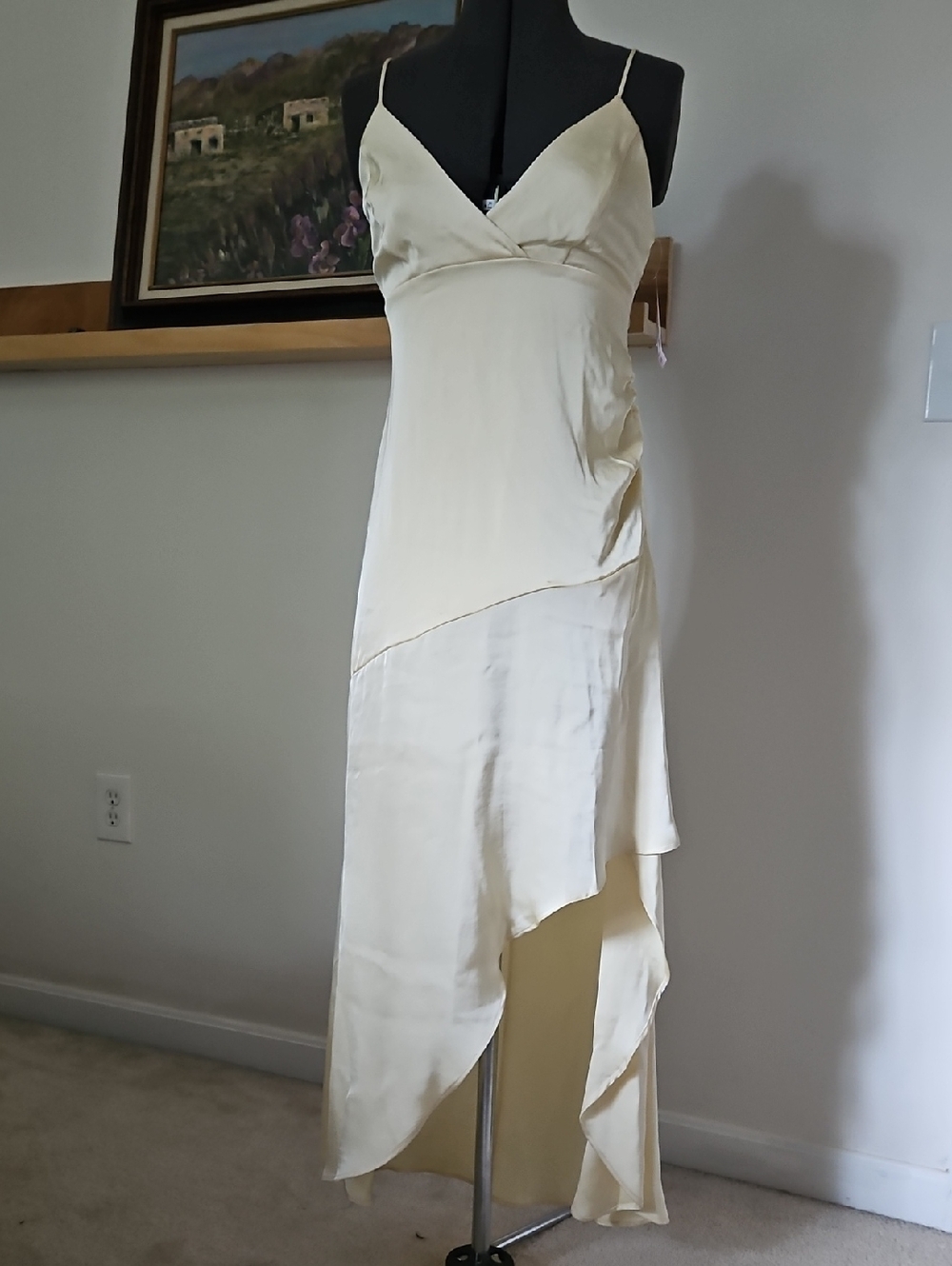 wild fable Butter Yellow High-Low Slip Dress